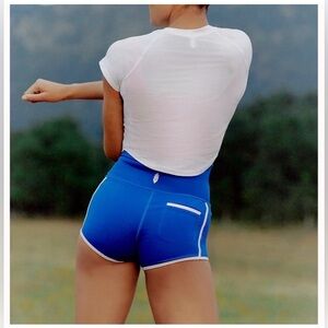 NWOT Free People movement High-Waist Blue Women's Athletic Shorts